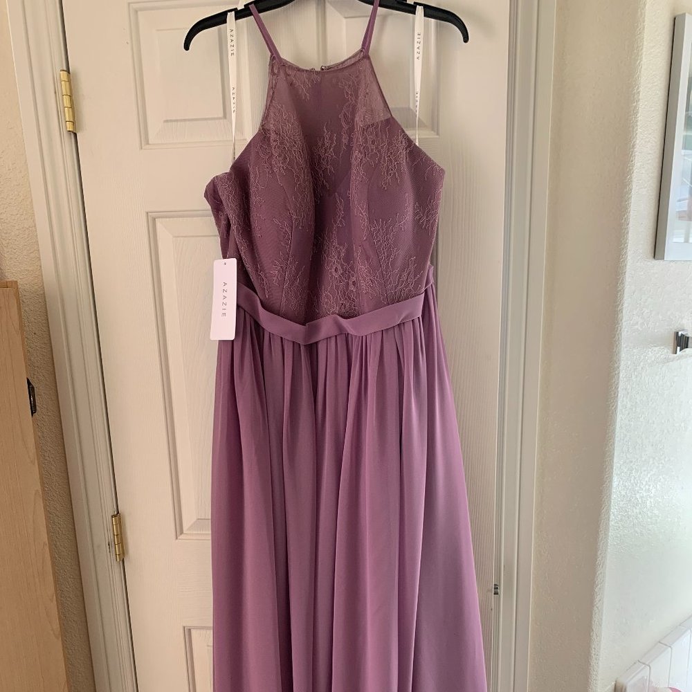 Azazie Patience in Wisteria Bridesmaides Dress